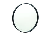 Black Framed Round Mirror 900mm