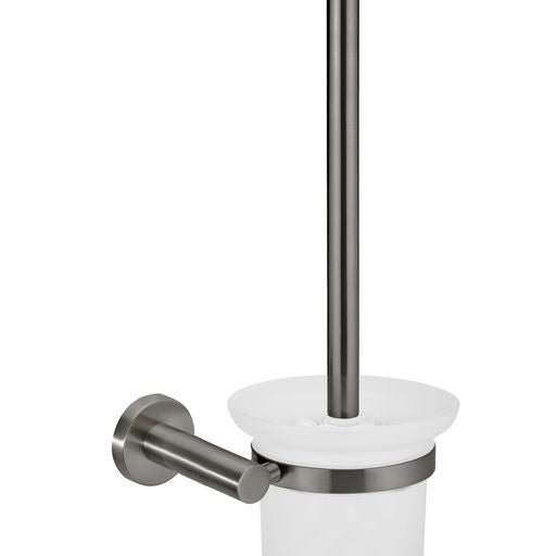 Round Toilet Brush & Holder - Shadow - Designer Bathware