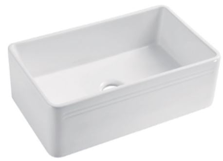 Downton Single Bowl Ceramic Butler Sink - Designer Bathware