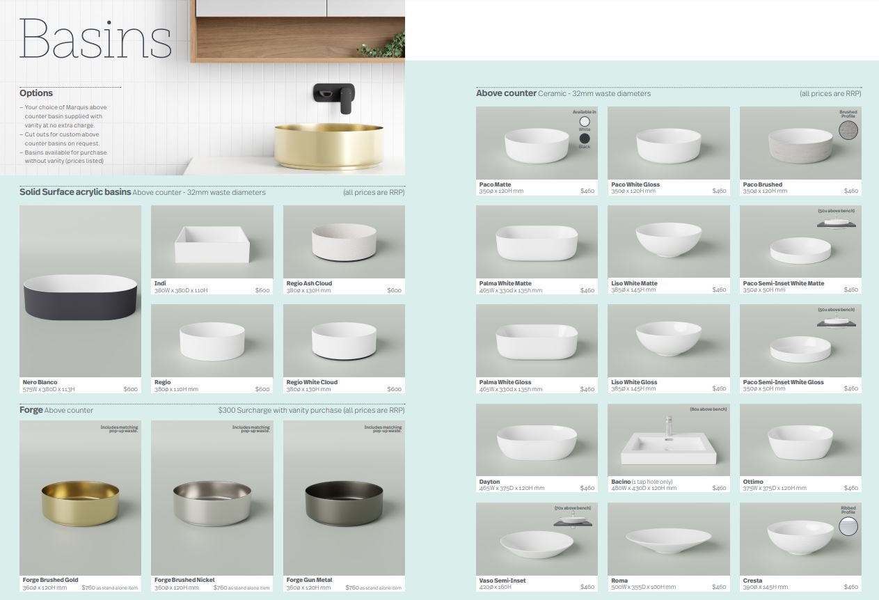Lake Vanity Unit - Designer Bathware