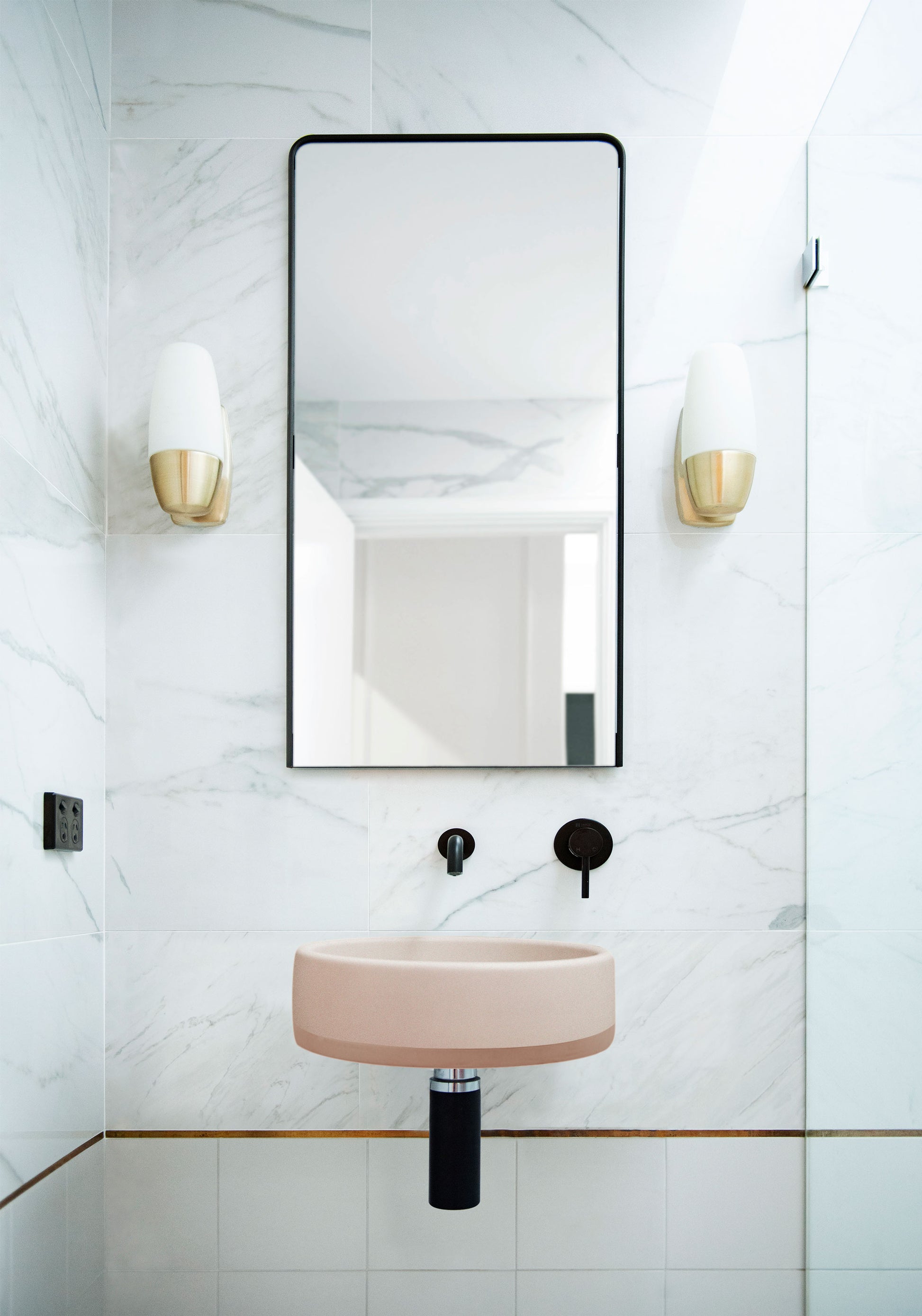 Wall Hung Bowl Basin Two Tone - Designer Bathware