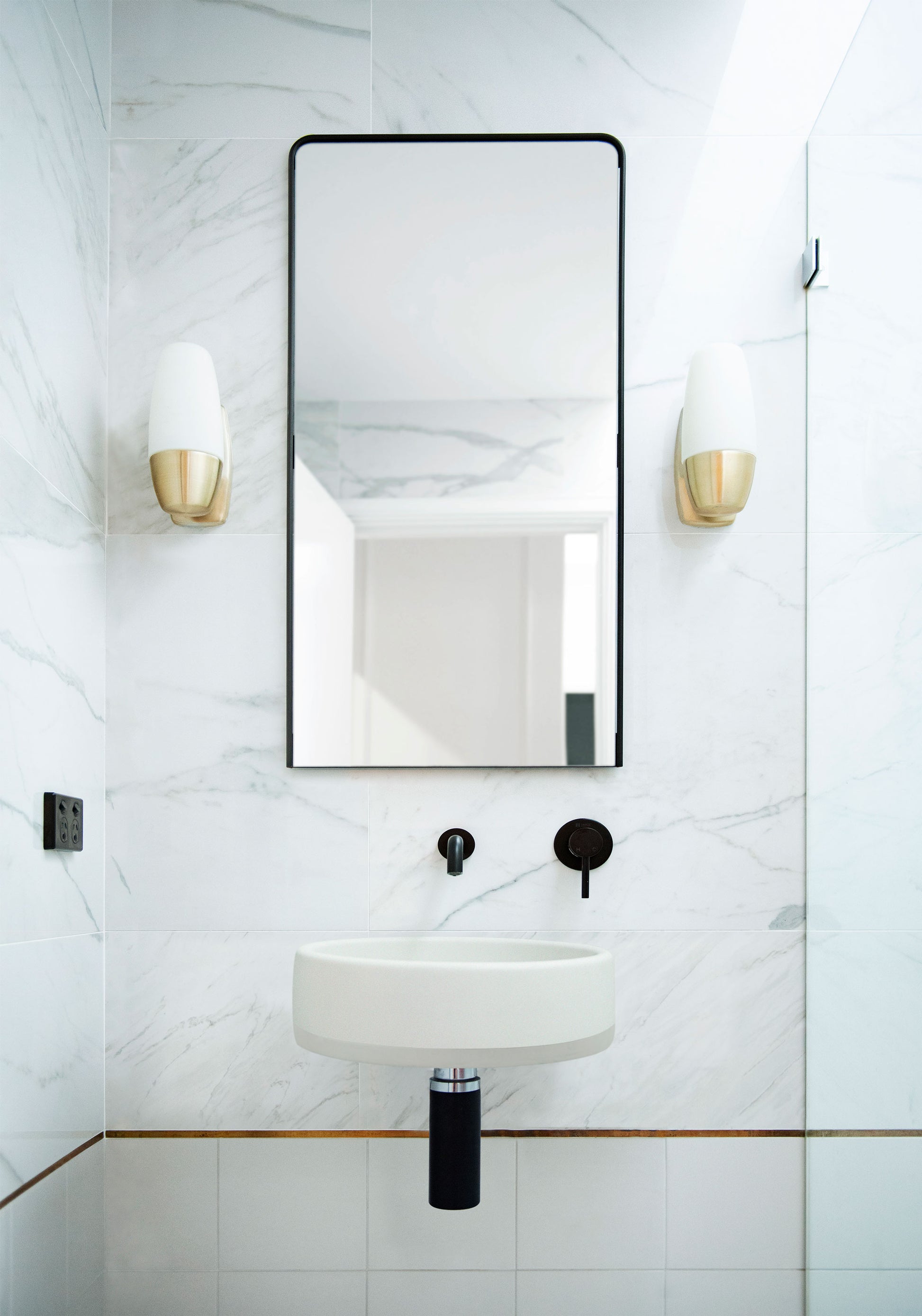 Wall Hung Bowl Basin Two Tone - Designer Bathware