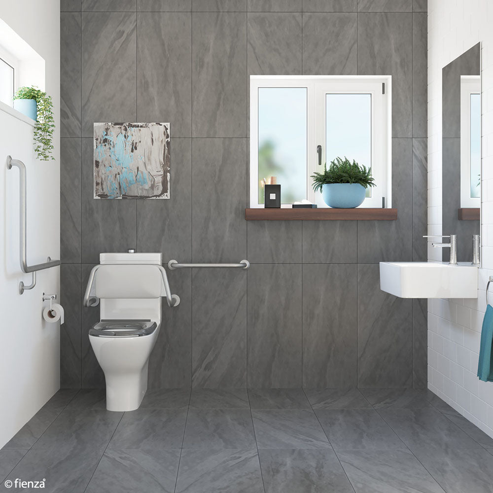 Accessible Delta Care Kit with Right-Hand 90° Rail - Designer Bathware