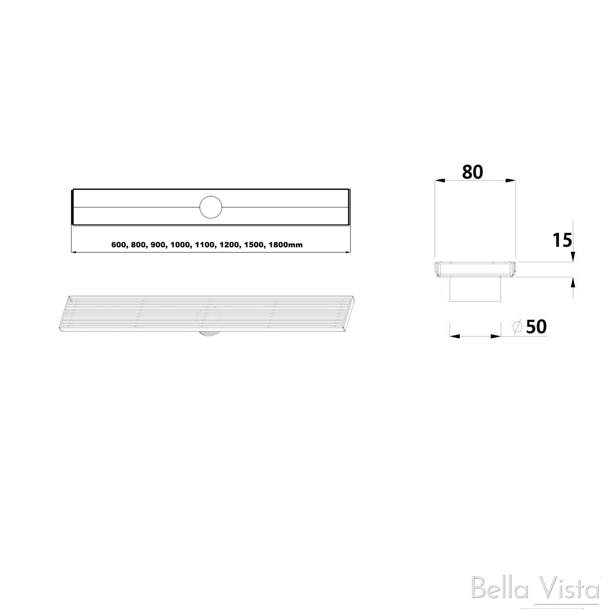 Builders Grate - CFG AU Pattern - Stainless Steel - Designer Bathware