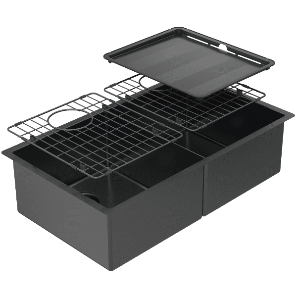 Piazza Double Square Bowl - Designer Bathware