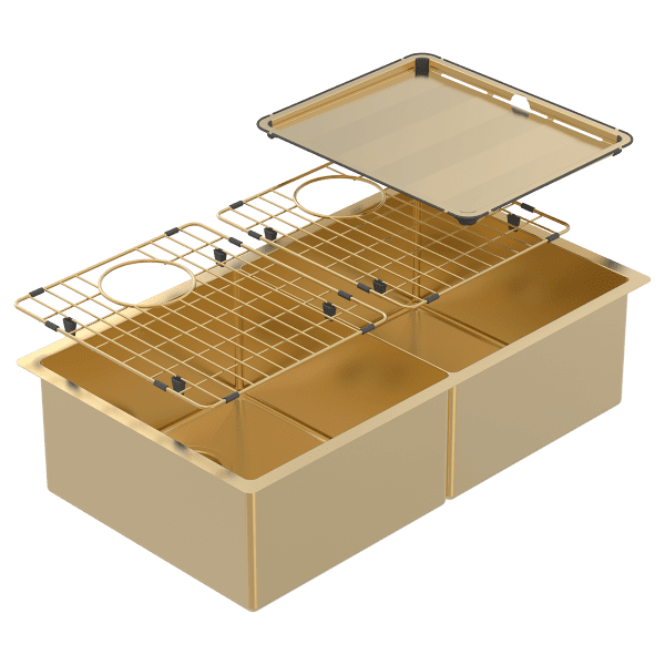 Piazza Double Square Bowl - Designer Bathware