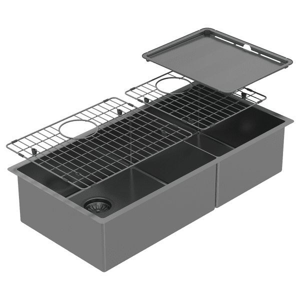 Piazza One & 3/4 Square Bowl - Designer Bathware