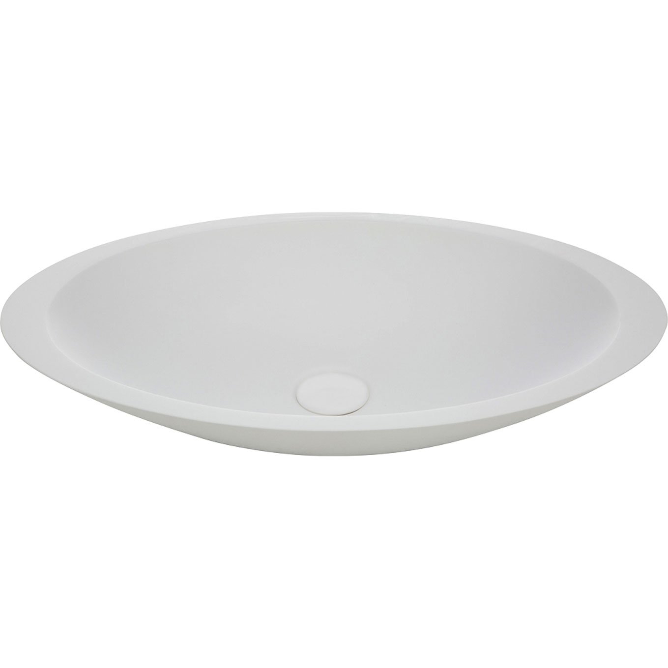 Bahama Matte White Soild Surface Basin