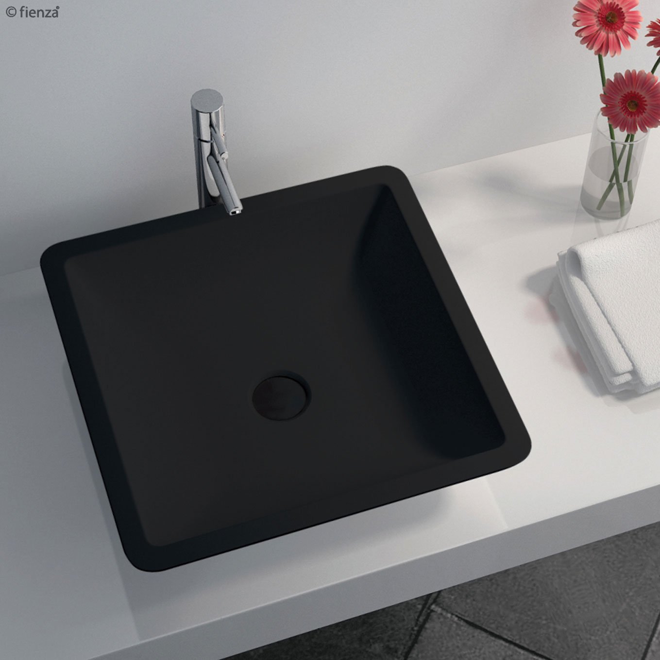 Classique 420 Matte Black Soild Surface Basin