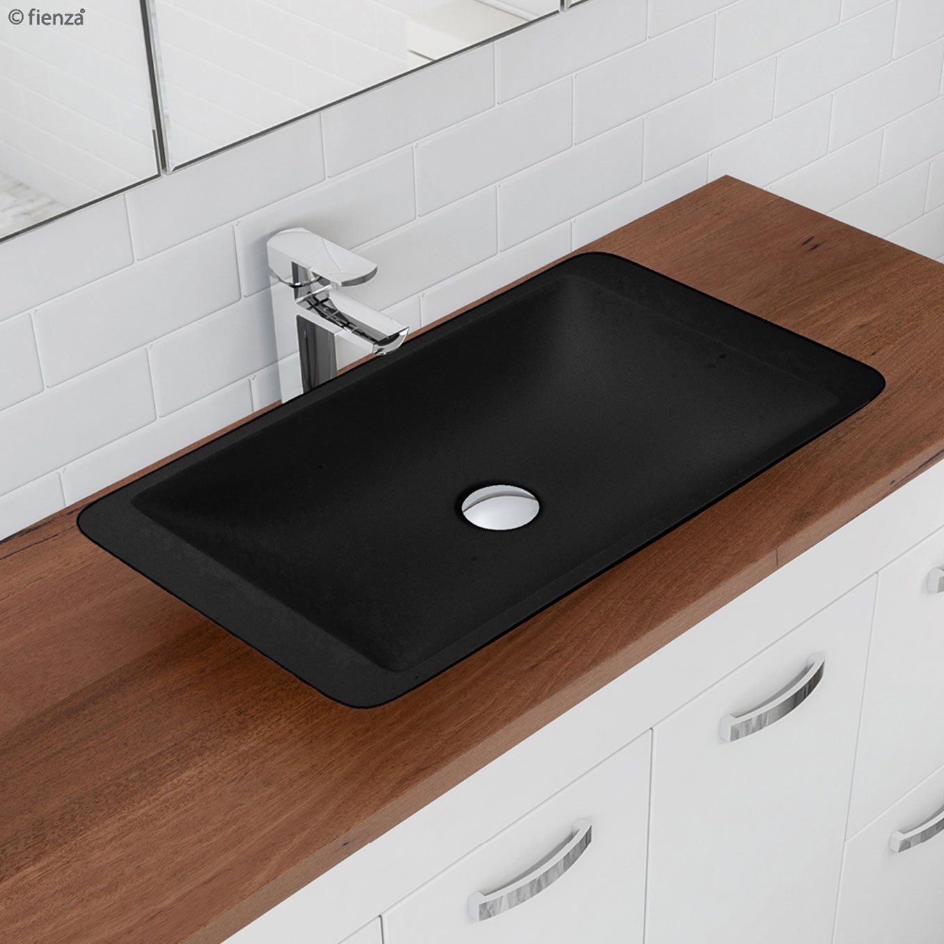Classique 600 Matte Black Soild Surface Basin