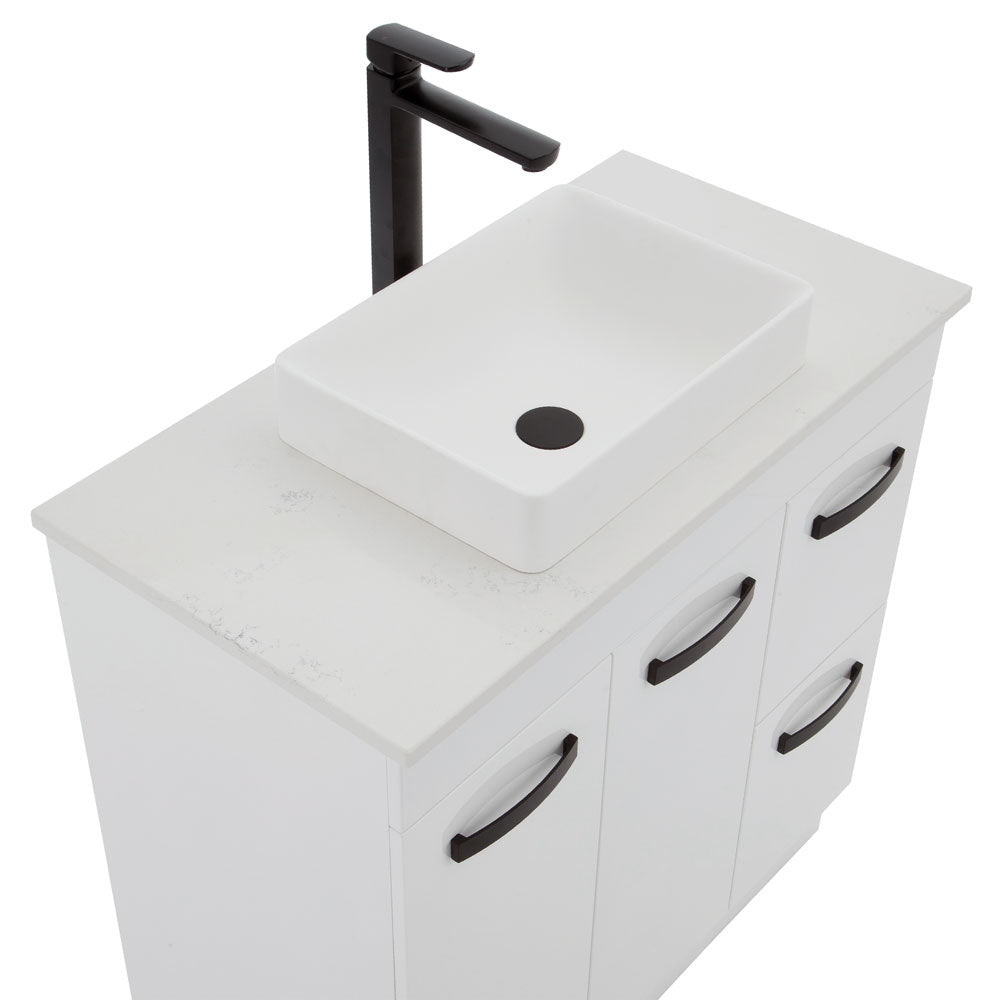 Kados Cast Stone Semi-Inset Basin - Designer Bathware