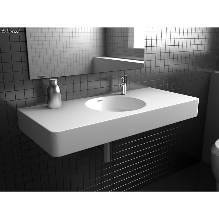 Encanto 1200 Solid Surface Wall-Hung Basin - Designer Bathware