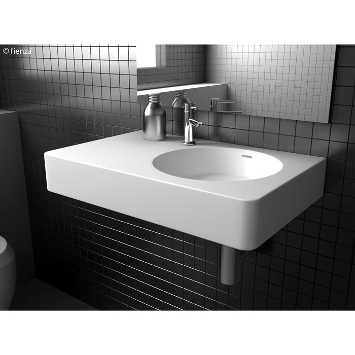 Encanto 700 Solid Surface Wall-Hung Basin, Right-Hand Bowl - Designer Bathware
