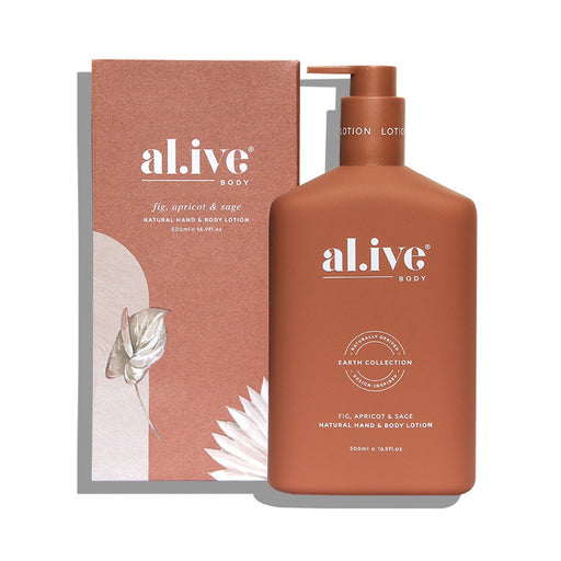 al.ive Hand & Body Lotion - Fig, Apricot & Sage - Designer Bathware