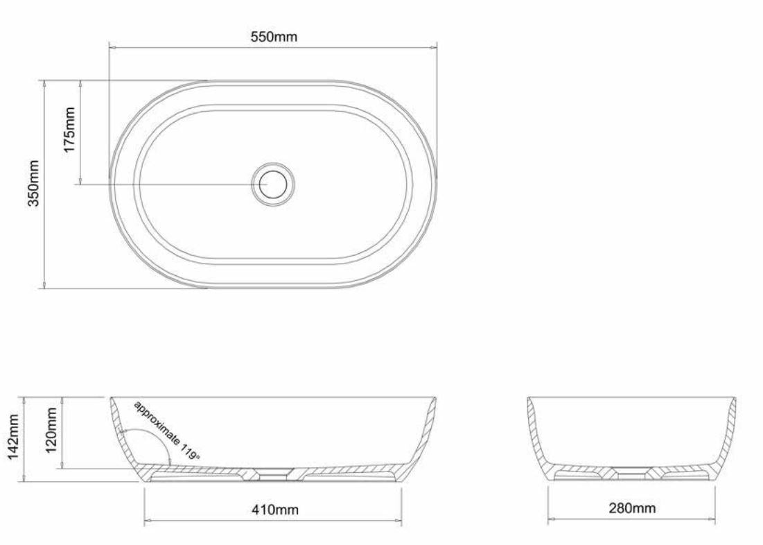 Formosa Clear Stone Basin - Designer Bathware