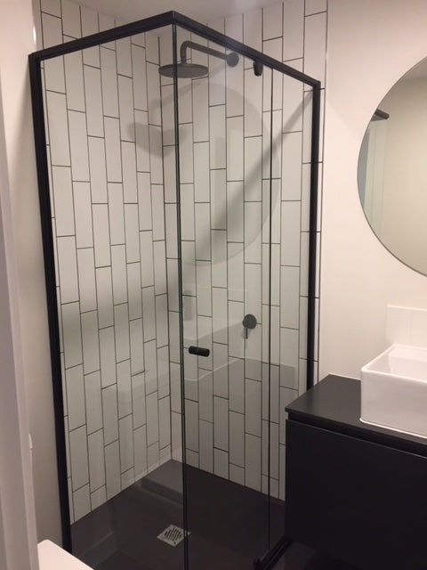 Designer Semi Frameless Shower Screen - Designer Bathware