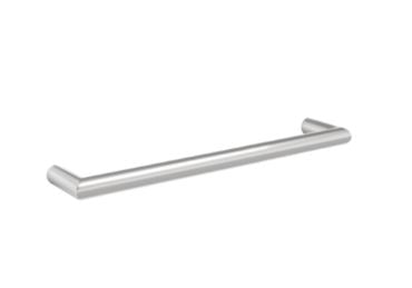 Round Single Bar Heated Towel Rail 450 - Designer Bathware