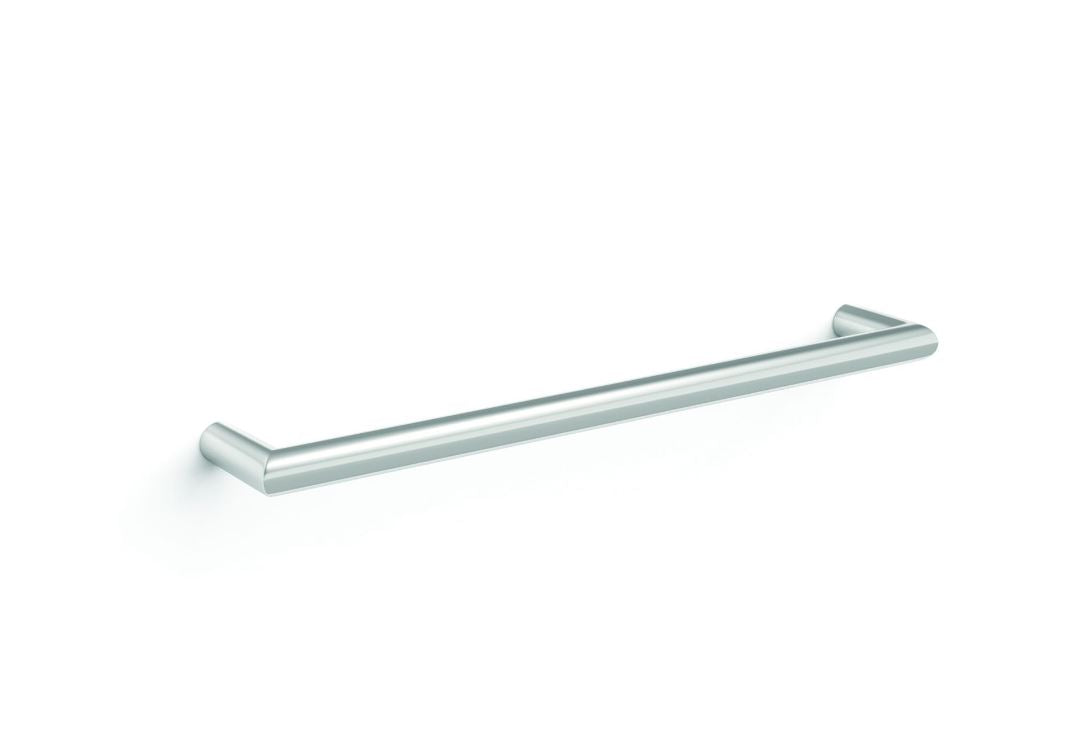 Round Single Bar Heated Towel Rail 600 - Designer Bathware