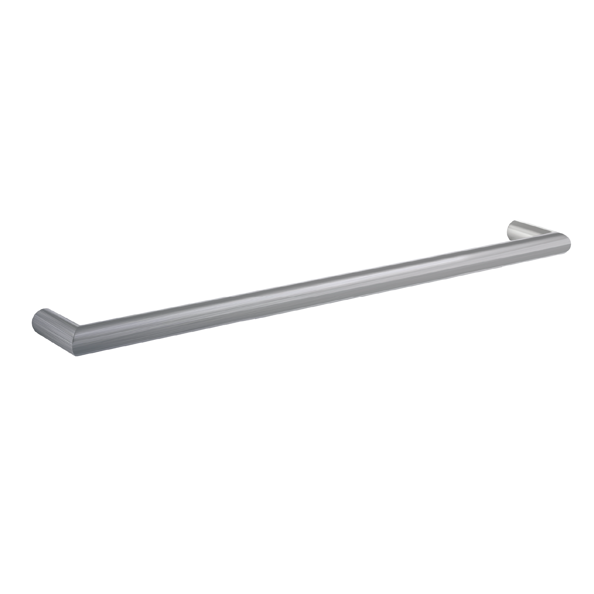 Thermogroup Round Heated Single Bar Rail Brushed Stainless Steel