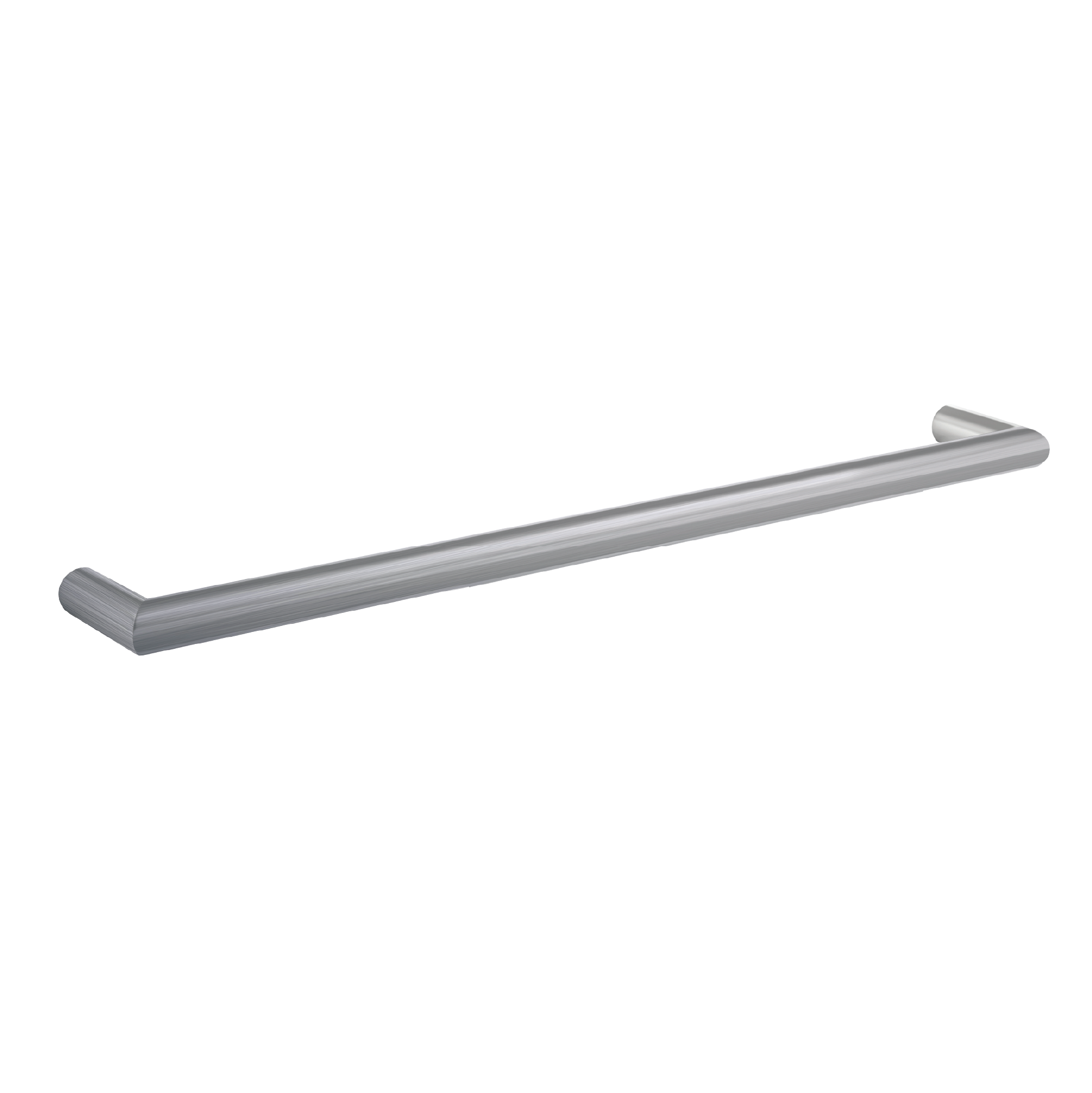 Thermogroup Round Heated Single Bar Rail Brushed Stainless Steel