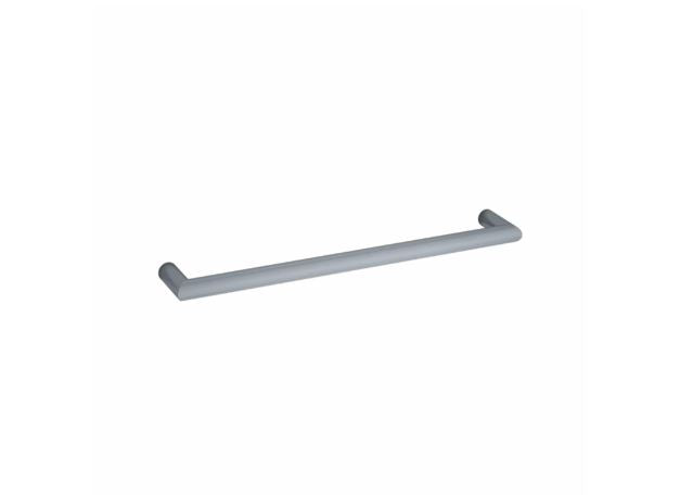 Round Single Bar Heated Towel Rail 600 - Designer Bathware