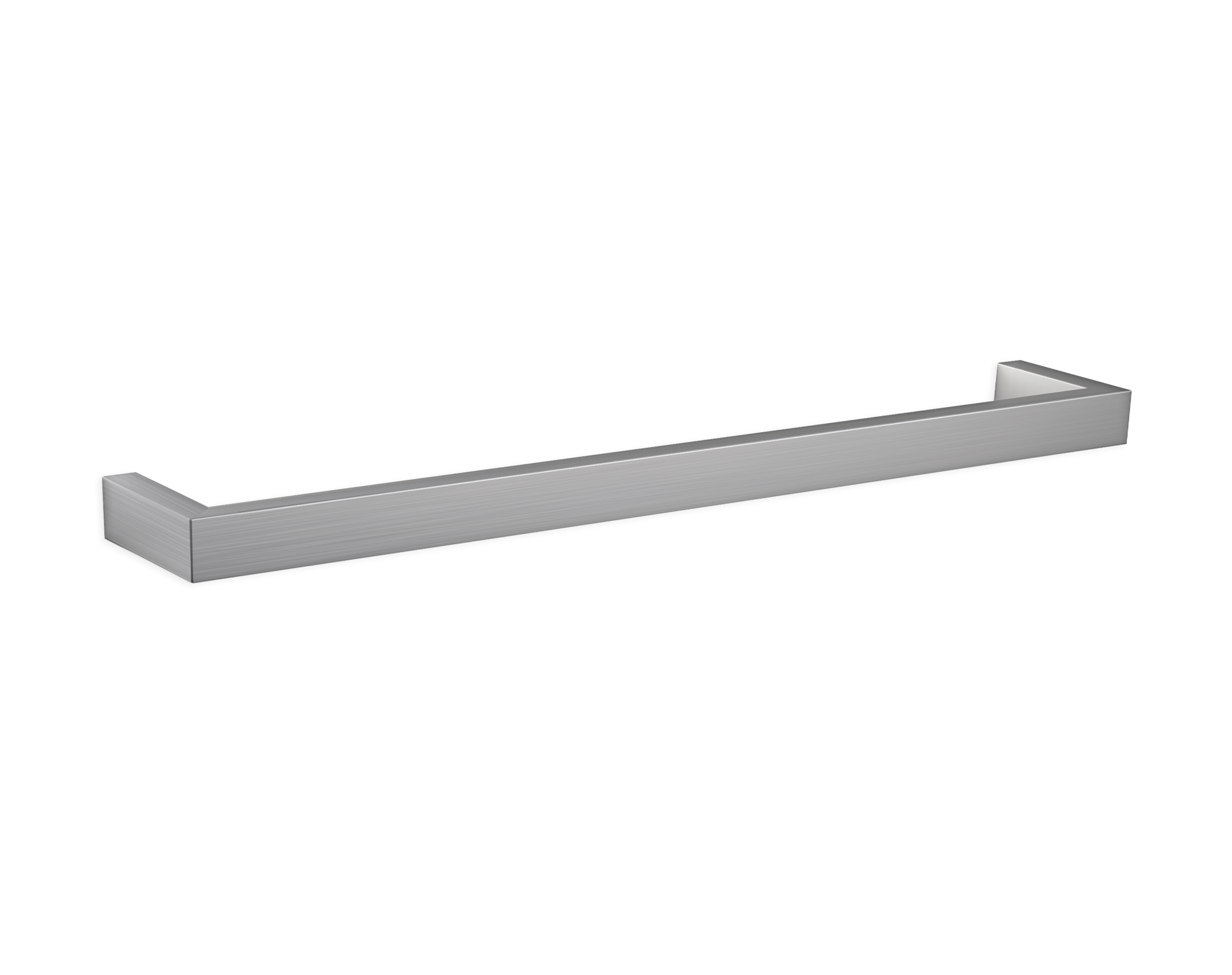 Thermogroup Round Heated Single Bar Rail Brushed Stainless Steel