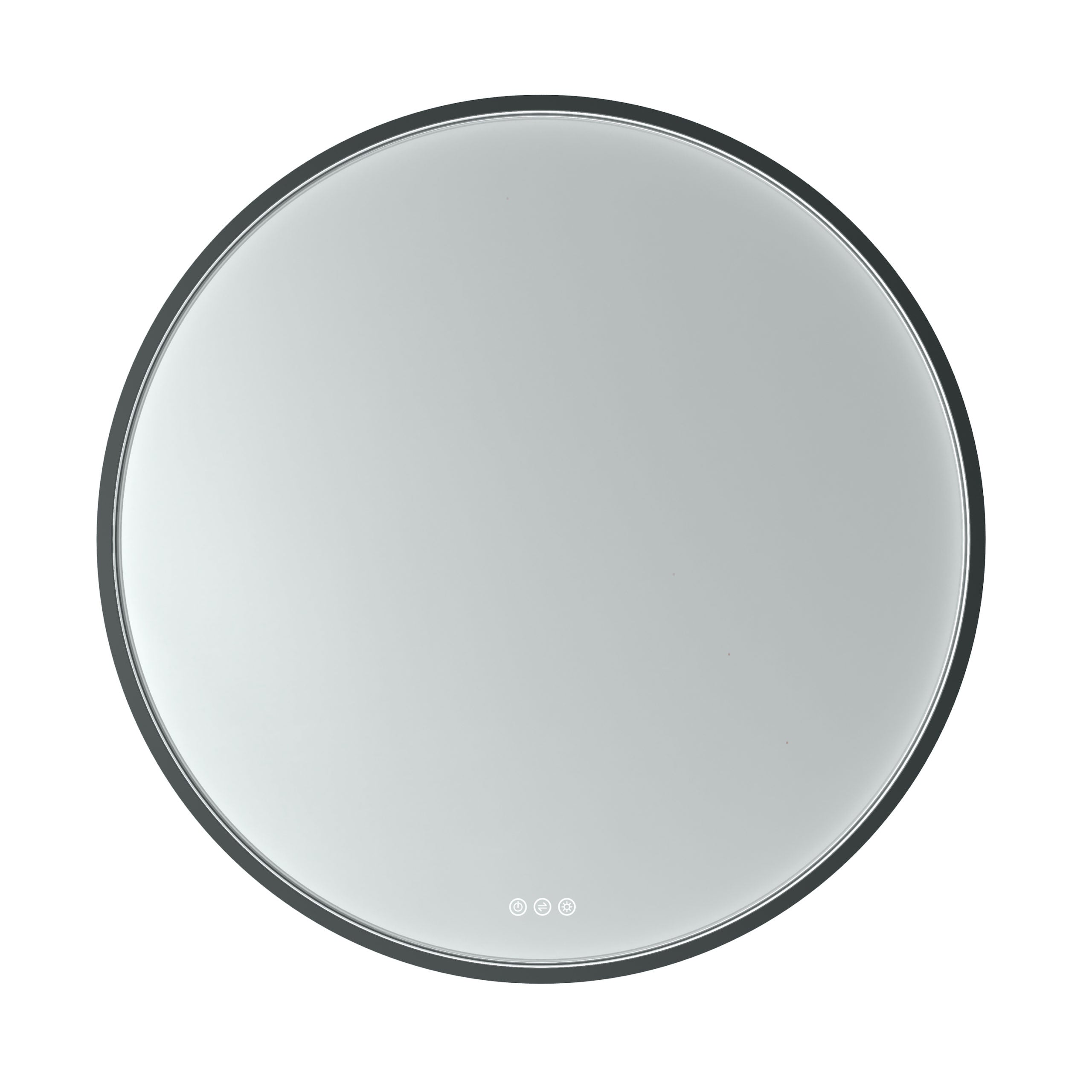 Euro Mirror Olëk Black Frame 600mm - Designer Bathware