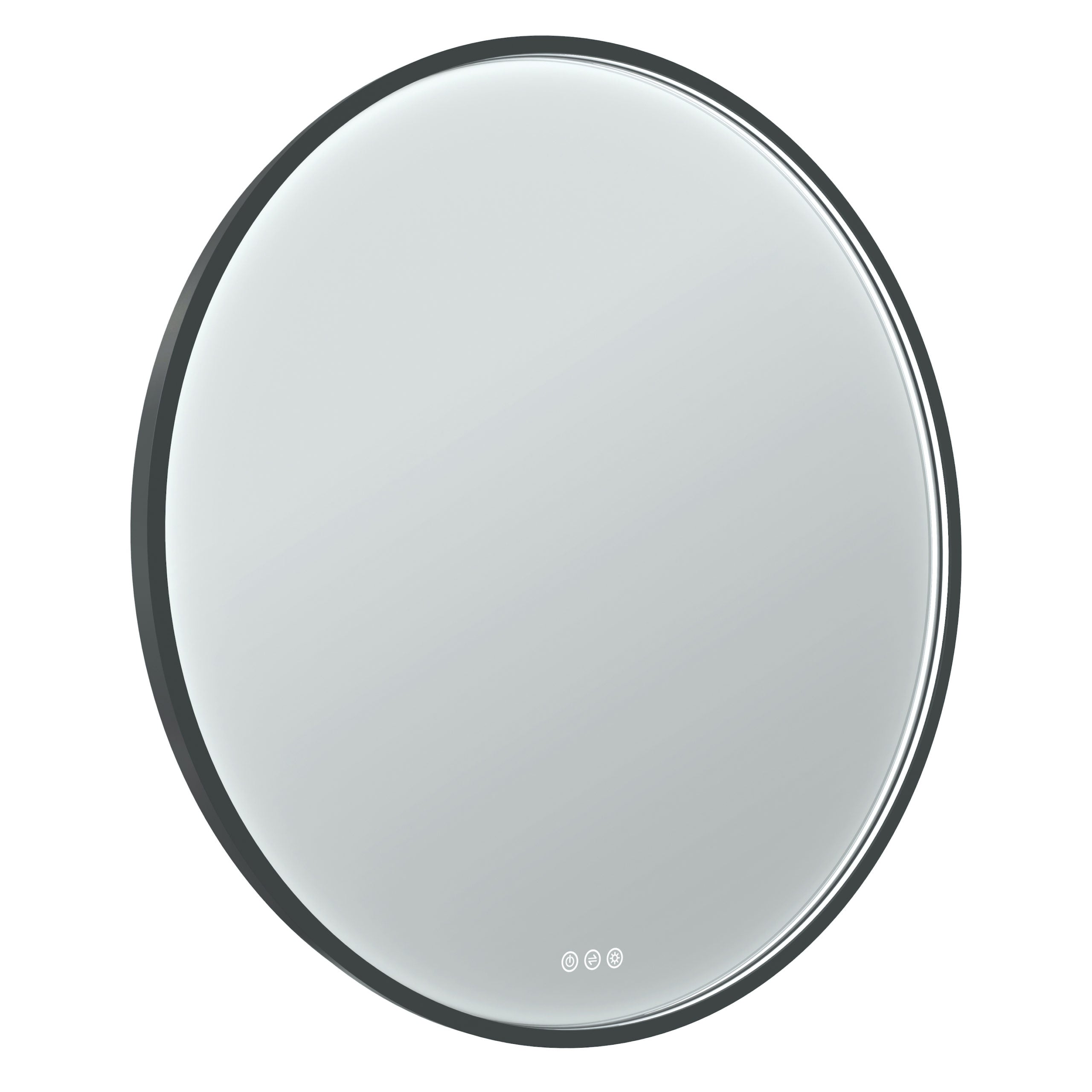 Euro Mirror Olëk Black Frame 600mm - Designer Bathware