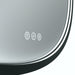 Euro Mirror Olëk Black Frame 600mm - Designer Bathware