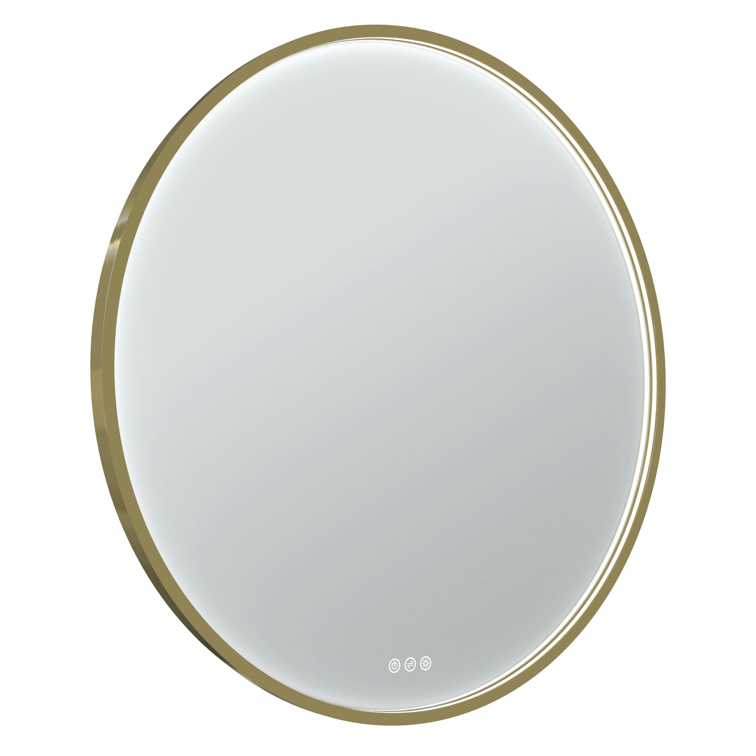 Euro Mirror Olëk Brass Frame 800mm - Designer Bathware