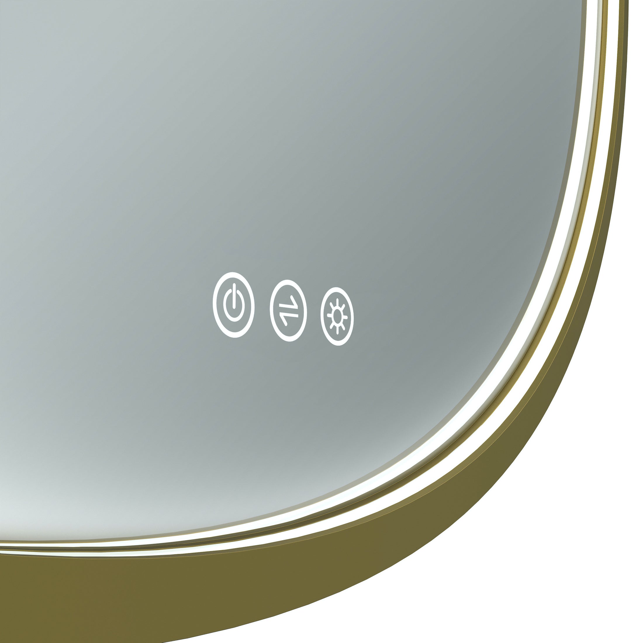Euro Mirror Olëk Brass Frame 800mm - Designer Bathware