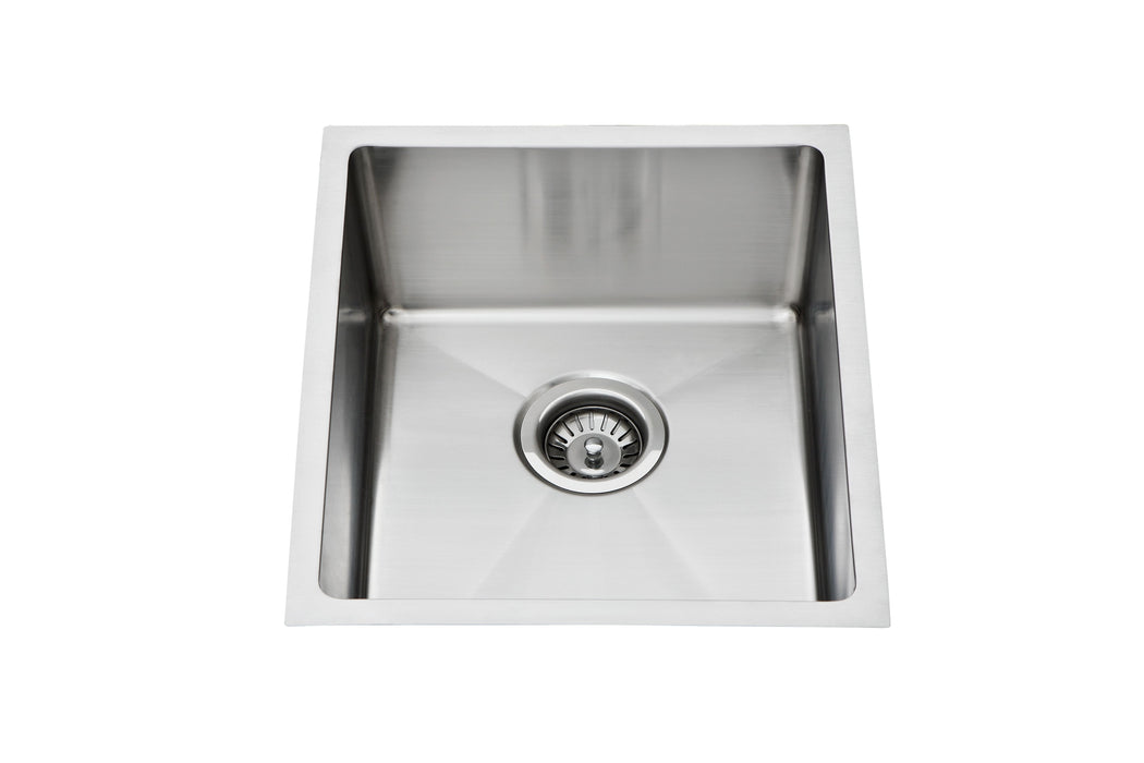 Piato 380mm Single Undermount Sink - Designer Bathware