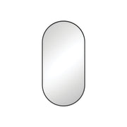 Empire Urban Matte Black Framed Mirror 450 x 900mm - Designer Bathware