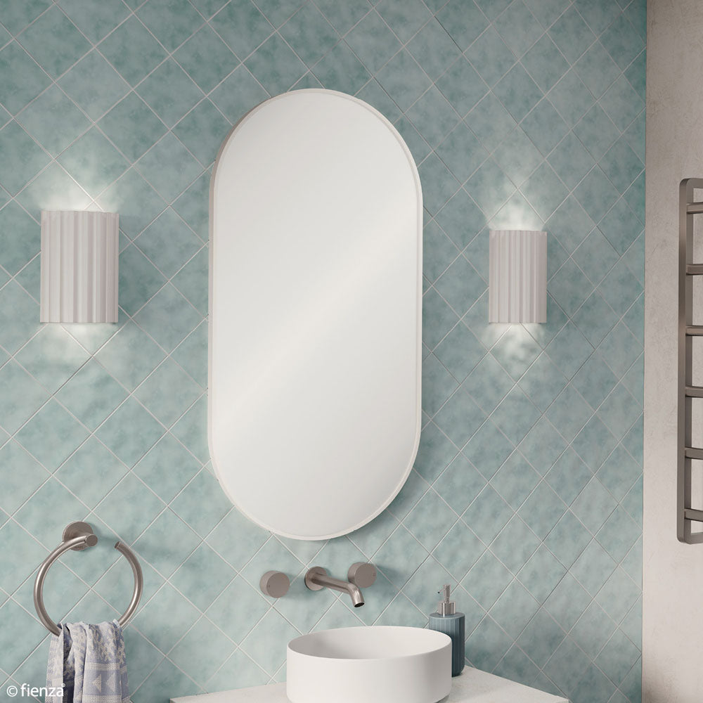 Empire Urban Matte White Framed Mirror 450 x 900mm