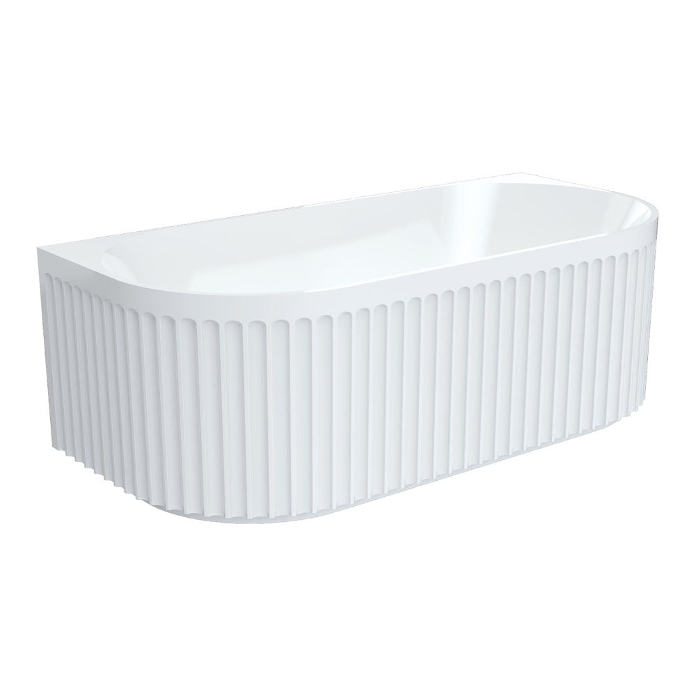 Eleanor 1700 Back-to-Wall Acrylic Bath - Designer Bathware