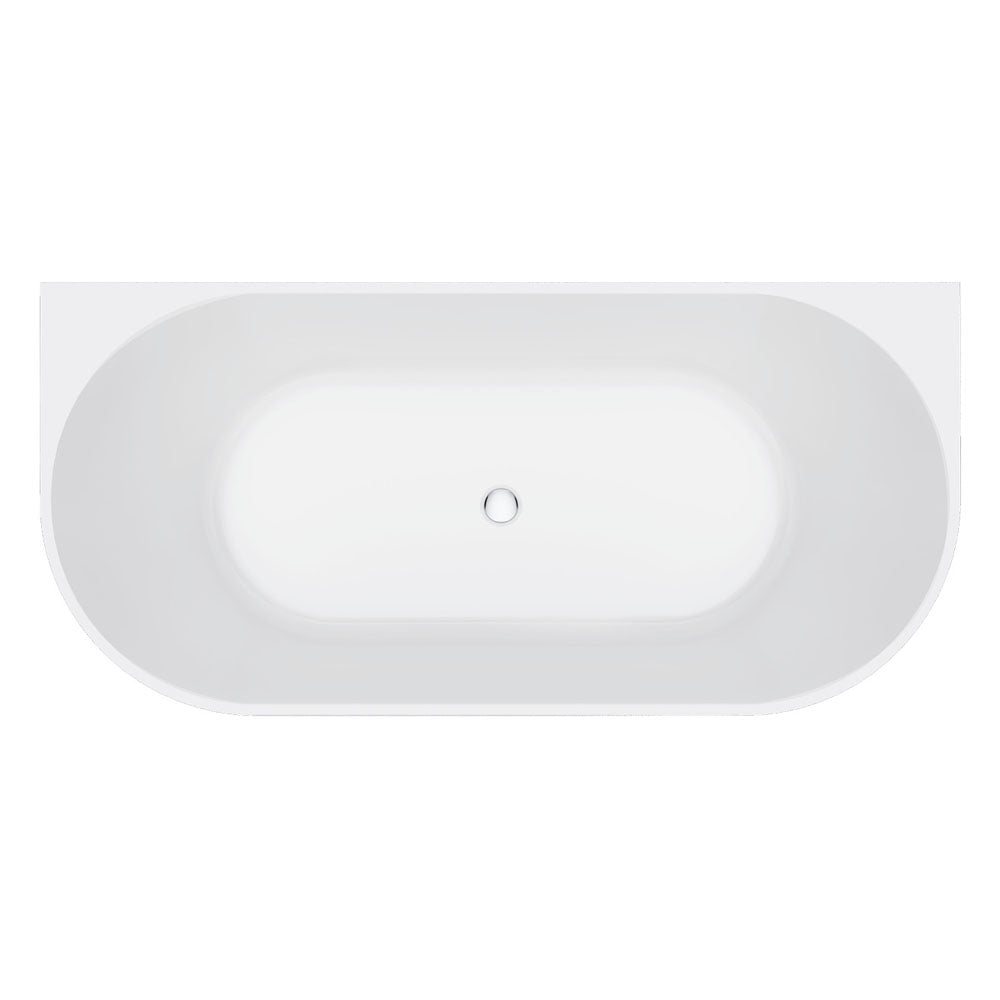 Eleanor 1700 Back-to-Wall Acrylic Bath - Designer Bathware