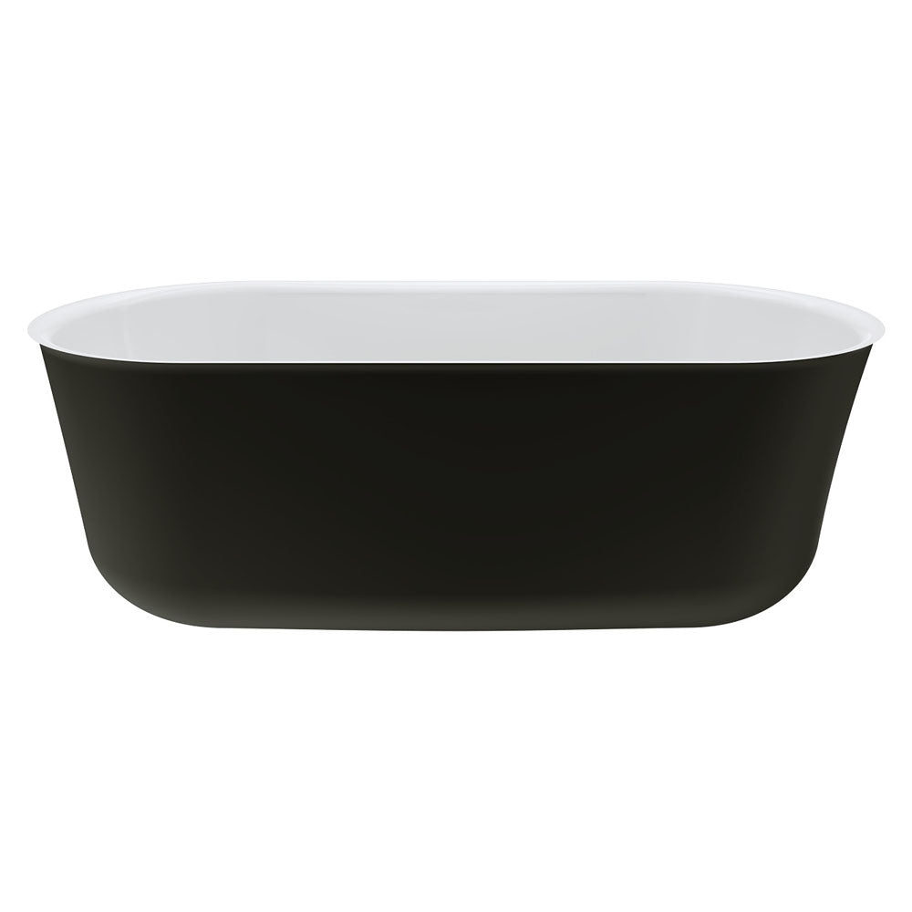 Windsor 1500 Freestanding Acrylic Bath, Matte Black