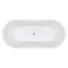 Windsor 1700 Freestanding Acrylic Bath, Matte Black - Designer Bathware