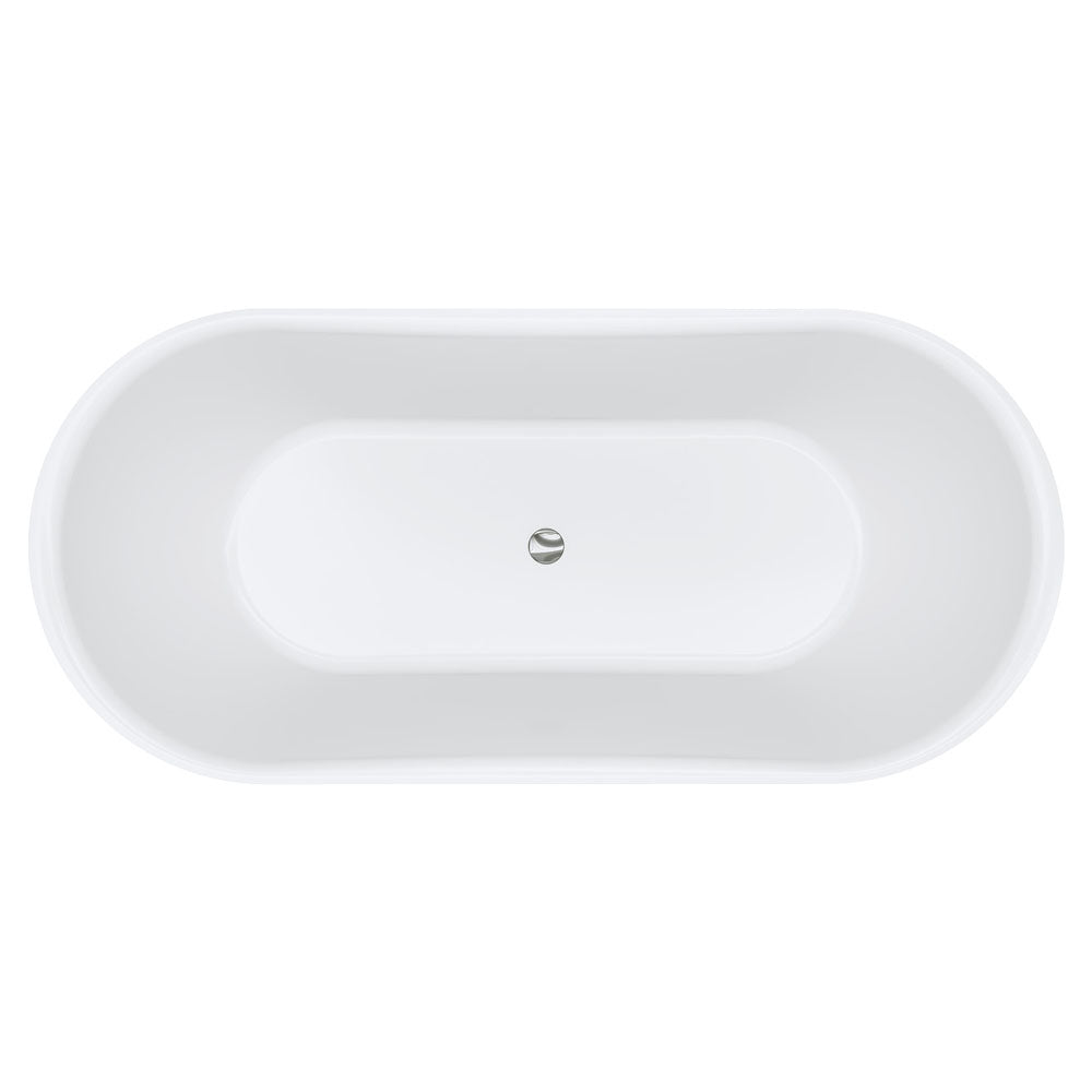 Windsor 1500 Freestanding Acrylic Bath, Matte Black