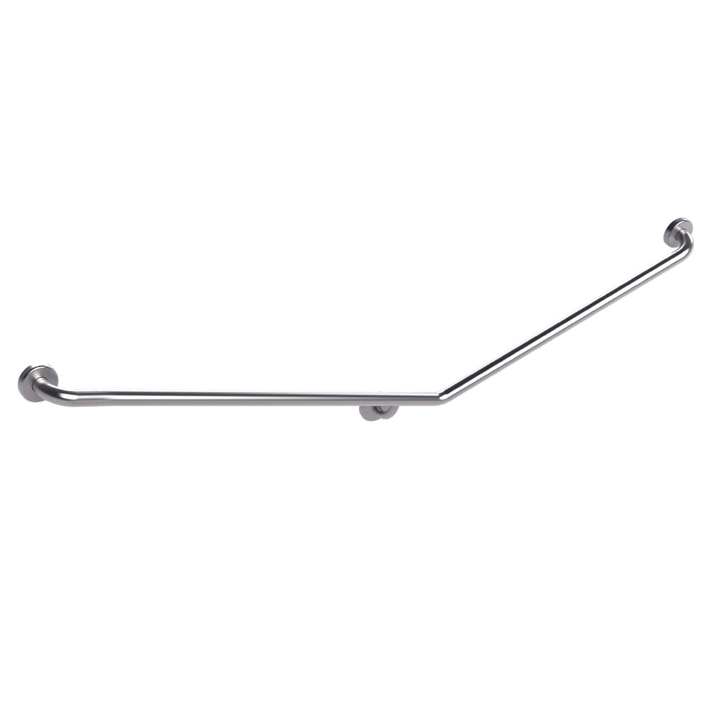 Care Accessible 40° Left-Hand Grab Rail, 900 X 700mm - Designer Bathware