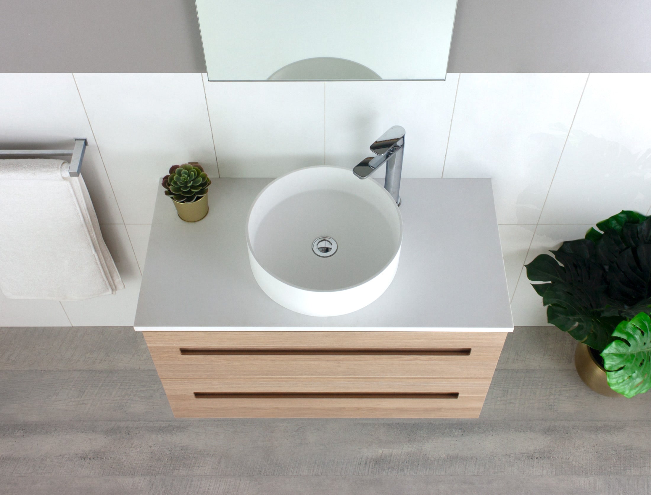 Gold Vanity Unit - Designer Bathware