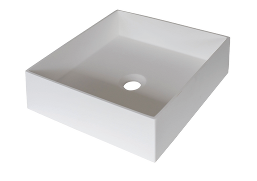 Indi Acrylic Solid Surface Above Counter Basin - Designer Bathware