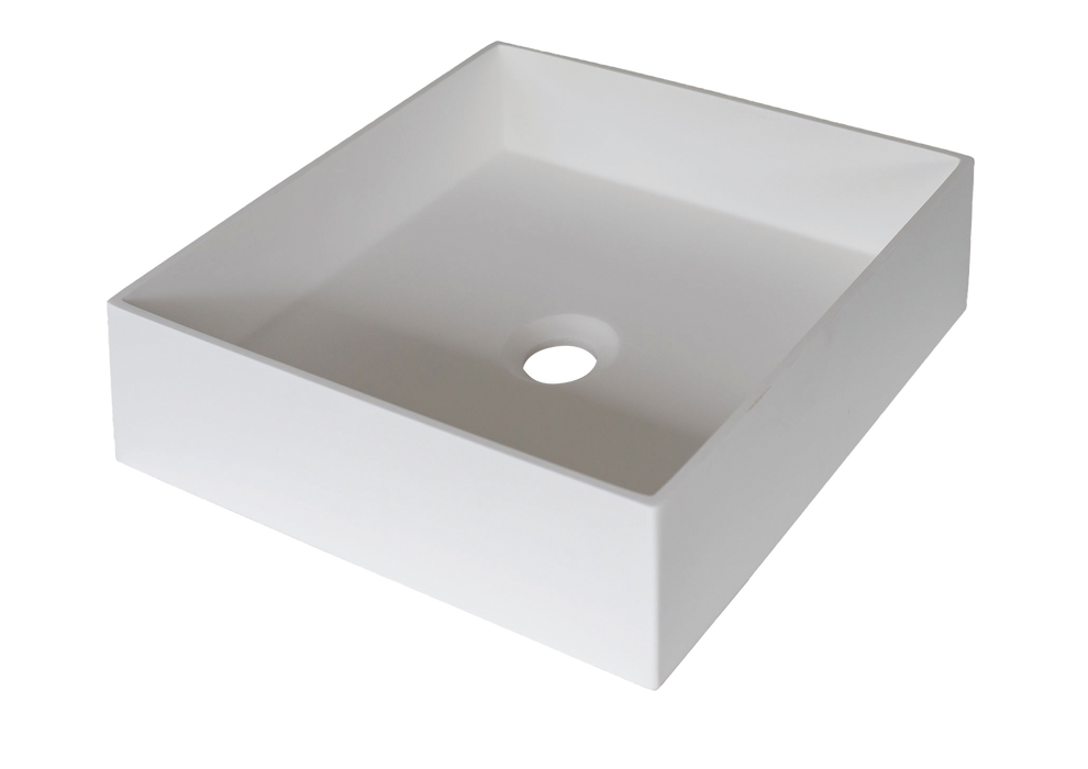 Indi Acrylic Solid Surface Above Counter Basin - Designer Bathware
