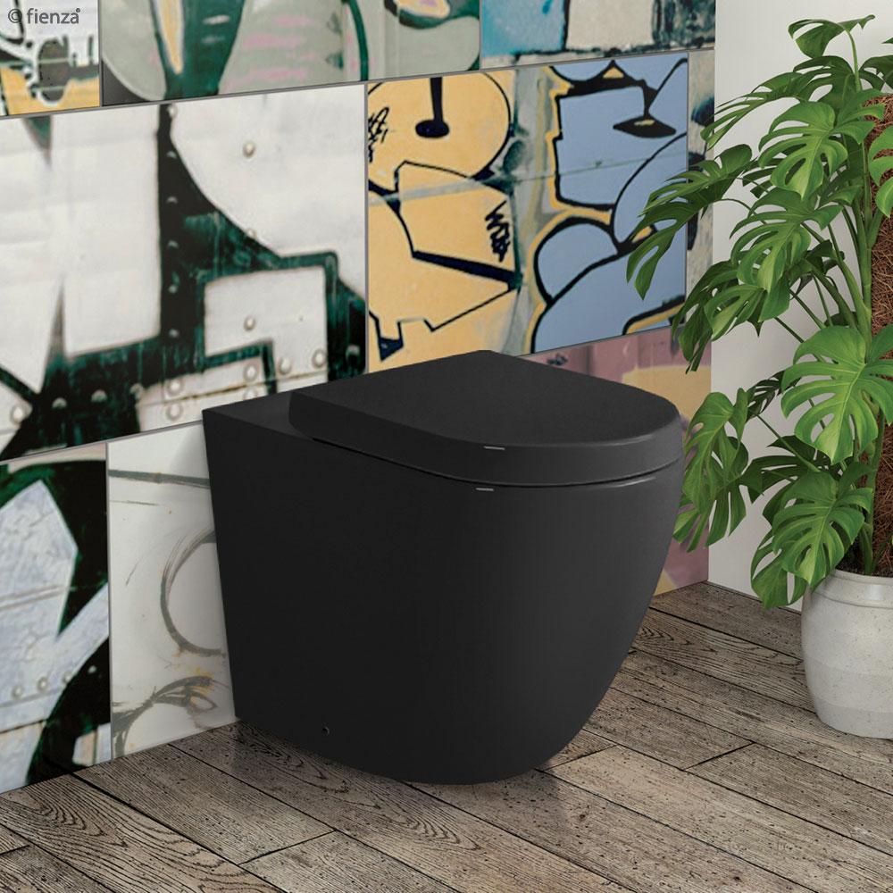 Koko Wall Faced Toilet Suite Matte Black