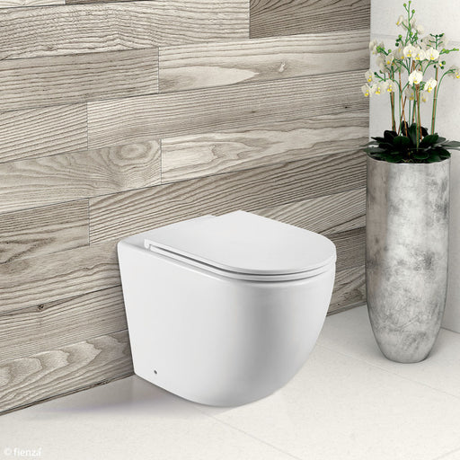 Koko Rimless Wall Faced Toilet Pan Matte White - Designer Bathware