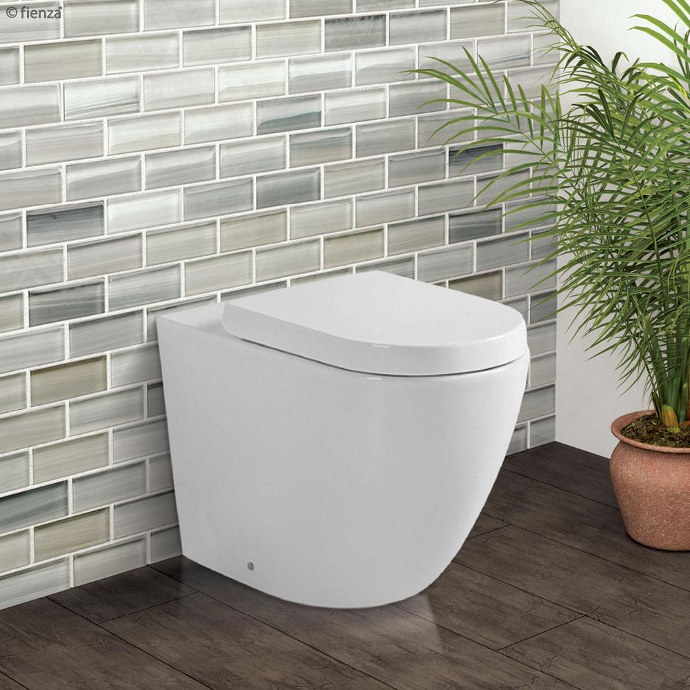 Koko Rimless Wall Faced Toilet Suite Gloss White