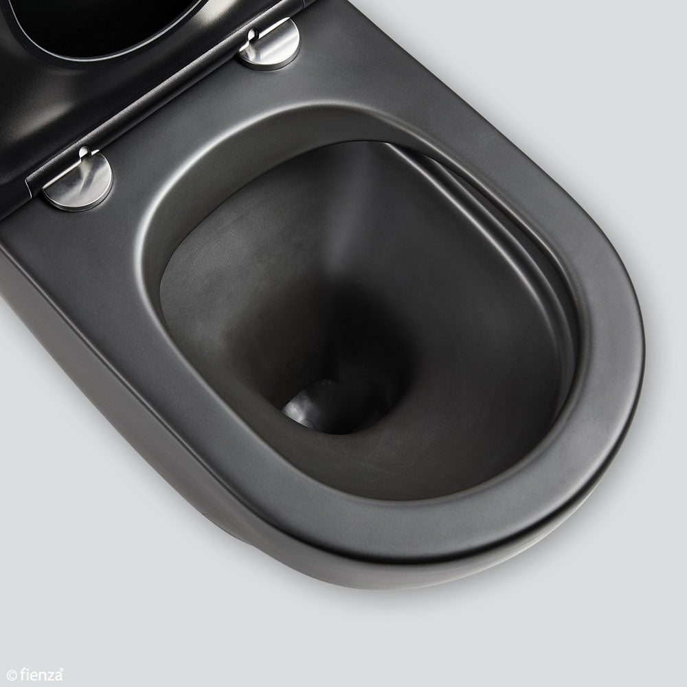 Koko Back-to-Wall Toilet Suite, Matte Black - Designer Bathware