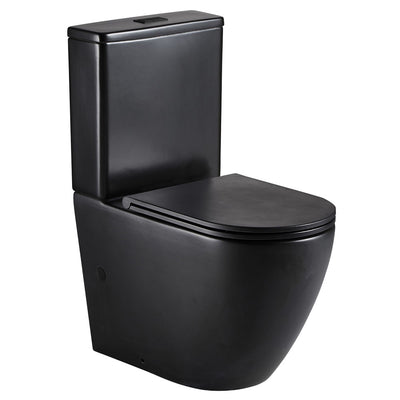Koko Back-to-Wall Toilet Suite, Matte Black