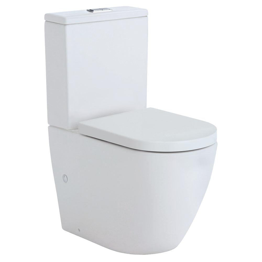 Koko Rimless Matte White Back To Wall Toilet Suite