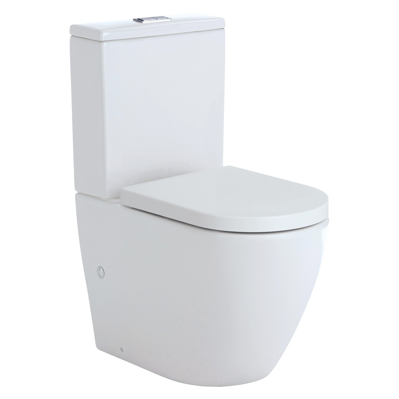 Koko Rimless Gloss White Back To Wall Toilet Suite